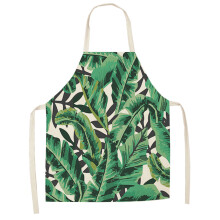 Stylish Tropical Leaf Apron, Waterproof Oxford Fabric Apron for Cooking and Gardening, Elegant Color & Wear-Resistant, Apron with Spacious Pockets & A