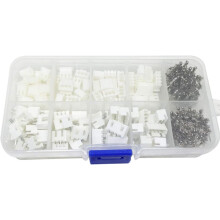 Kits de conectores JST de nailon duradero de cobre puro conductor, lote de 250 unidades (50 juegos), caja, para pantallas e iluminación LED.