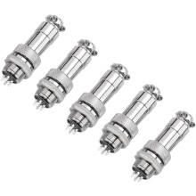 Elektrischer Schraubstecker, Luftfahrtstecker für anspruchsvolle Anwendungen in der Sicherheitsüberwachung, mehradriges Design, 7-polige vergoldete
