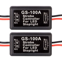 Set di controller strobo a LED, 2 moduli lampeggiatori automatici per una migliore sicurezza stradale, luci dei freni lampeggianti veloci e lente,