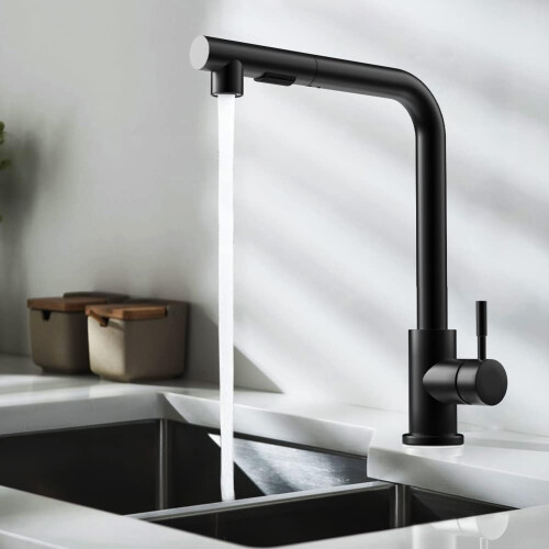 Professional Kitchen Faucet, Solid Brass Construction Ensures Durability, Pull Out Sprayer For Flexible Use In Every Kitchen Space, Non-Slip Handle De 2