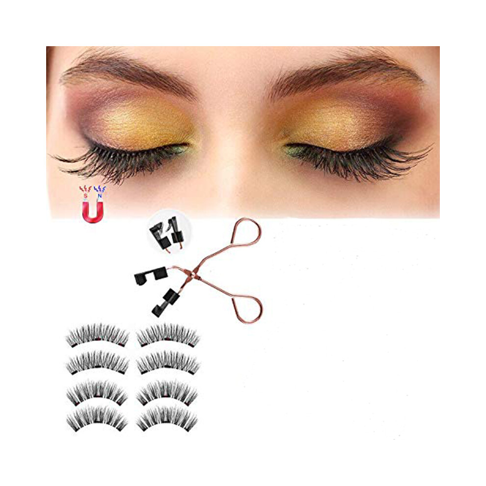 Stylish Magnetic False Eyelashes, Advanced Magnetic Technology Ensures Quick Convenient Application For All Day Comfort