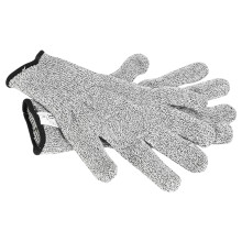 Level 9 Cut Resistant Kitchen Glove, Stainless Steel Wire Mesh Protects Against Sharp Blades, Ideal for Handling Oysters, Meat Cutting & Woodworki