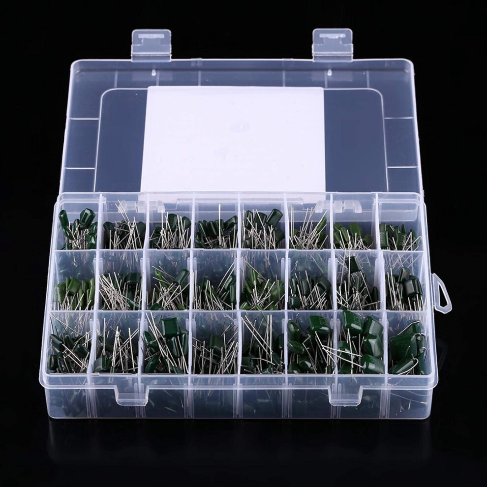 Polyester Film Capacitor Assortment Kit, Clear Marking For Convenient Identification, Miniature Electrolytic Capacitors For Wide Application 9169997038807