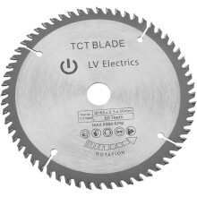 Circular Saw Blade, Durable Circular Saw Blade For High Efficient Cutting, Labor-Saving Hard Alloy Blade With 60 Tungsten Carbide Teeth, Wide