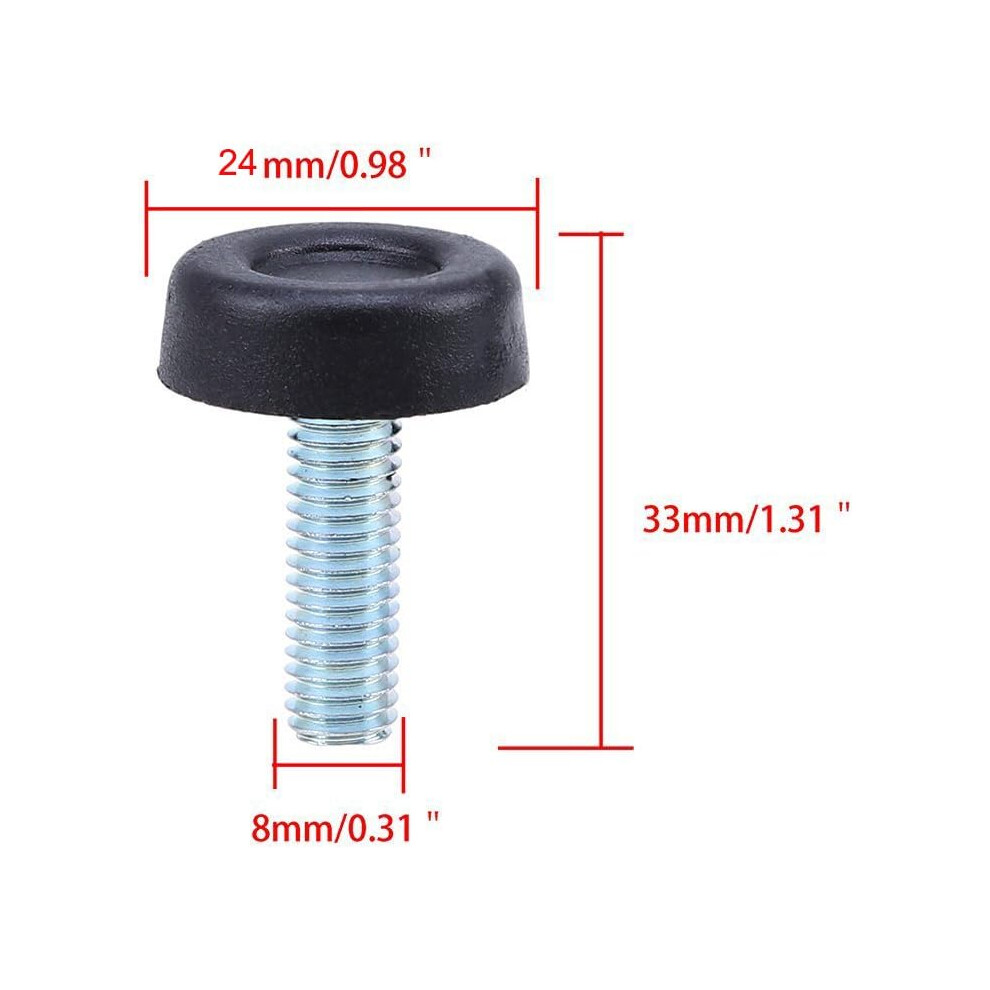 Height Adjustable Furniture Feet, Thread Furniture Feet Levelers For Wide Application, Including Tables, Chairs, Cabinets - Sturdy Construction 9405630137019