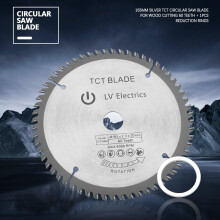 Circular Saw Blade, Long Lifespan Circular Saw Blade For Wide Application, Durable Hard Alloy Blade With Sharp Cutting Edge And 60 Tungsten Carbide