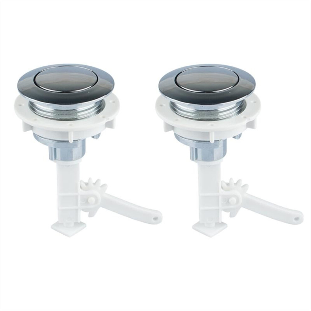 Toilet Flush Button, Universal Round Tank Button Set, 2 Pieces, Compatible With Most Toilets, Bathroom Accessories 9347817012378