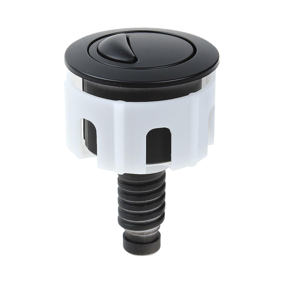 Toilet Push Button Round Flushing Button Double Push Button Black Rustproof Replacement For Bathroom 9347817012613