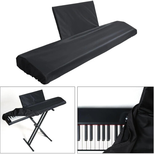 Keyboard Cover for 88 Key Digital Piano Dustproof Full Coverage with Secure Drawstring Fit 2
