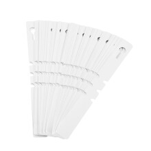 Professional Gardening Tool: Durable Pvc Plant Tags, Adjustable Length For Seed Trays, Easy To Write On, Sturdy Material, Uv Resistant, 100Pcs, White