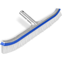 Cepillo de limpieza de piscinas con cerdas de nailon de primera calidad, construcción de aluminio resistente para una durabilidad inigualable,