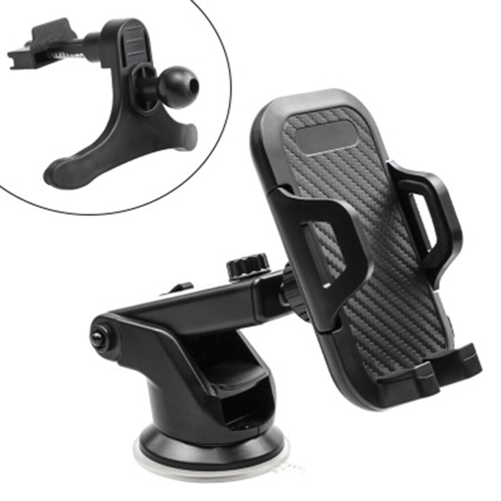 Automobile Cell Phone Stand, Enhanced Large Suction Cup For Windshield Dashboard, Flexible Telescopic Arm Ensures Optimal Viewing Angle, Universal 9405630111774