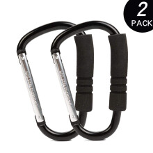 Stylish Stroller Hanger, Durable And Strong D-Shaped Carabiner Stroller Hook Organizer For Shopping Basket, Portable To Use Up To 30 Kg, Fits Any
