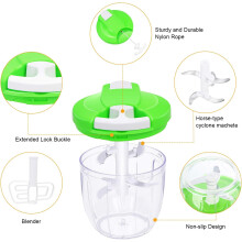 Robot culinaire manuel compact, compagnon de voyage idéal pour hacher, doté de lames tranchantes en acier inoxydable, pour une utilisation