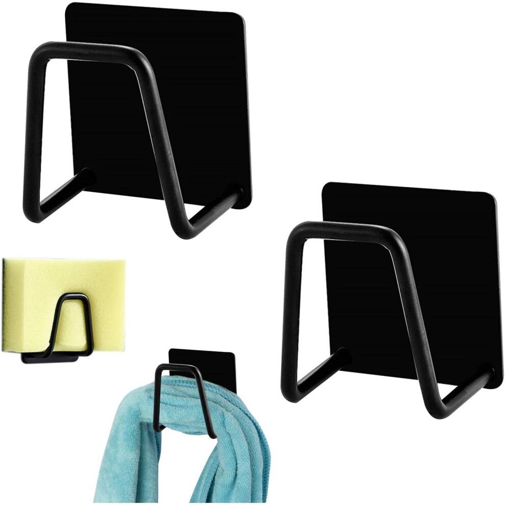 Practical Sink Organizer, Strong Adhesive Sponge Holder Offers Rustproof Stainless Steel Construction, Waterproof And Durable, Perfect For Quick 9048212494041