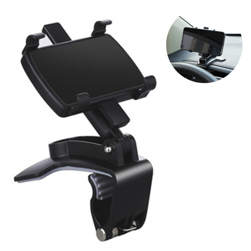 Clipe de fixação universal para painel de carro, suporte para espelho retrovisor, compatível com dispositivos de 3,0 a 7 polegadas, design 1