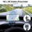 Clipe de fixação universal para painel de carro, suporte para espelho retrovisor, compatível com dispositivos de 3,0 a 7 polegadas, design 7