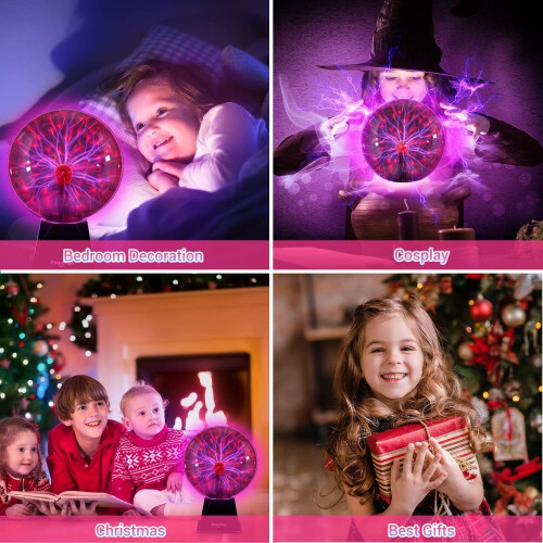 Science Educational Gift: Decorative Plasma Ball, Touch Activated Nebula Sphere, Create Party Atmospheres With Multi-Colored Light Sensitivity 2