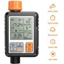 Programmable Garden Irrigation, Watering Timer With Durability And Reliability And Child Lock Mode For Hassle-Free Outdoor Watering
