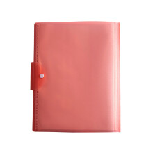 A3 PP Klarsichthülle 20 Taschen Mehrfachfächermanager Rot