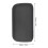 Elegant Leather Texture Cigarette Holder - 10 Capacity Black ABS Design 2
