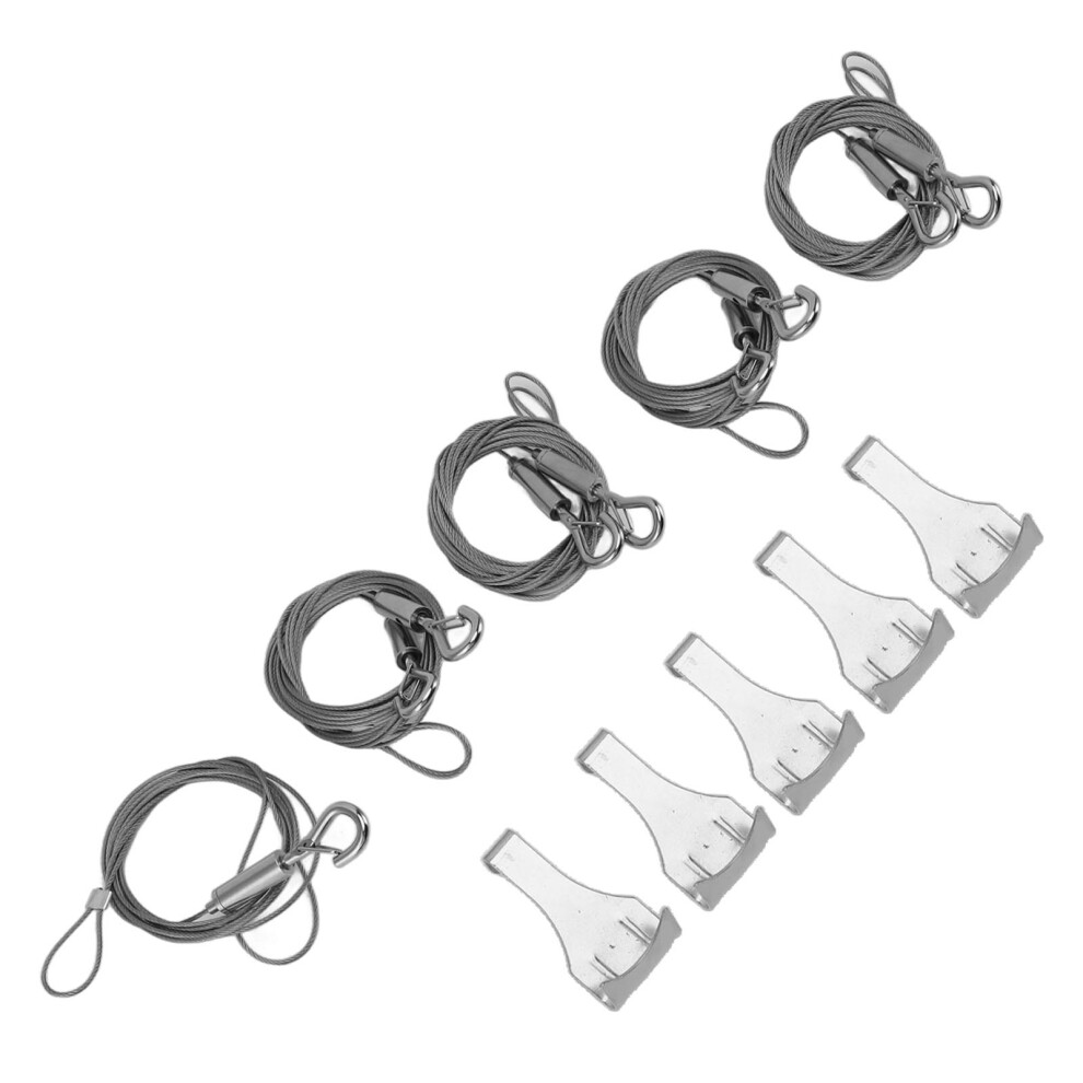 2M Heavy Duty Picture Hanging Wire Kit With Eye Hooks Holds 44Lb 7901369111143