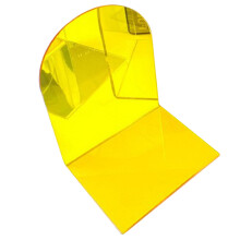 Dicke rutschfeste Acryl-Buchstützen - Gelb, 120x100x155mm