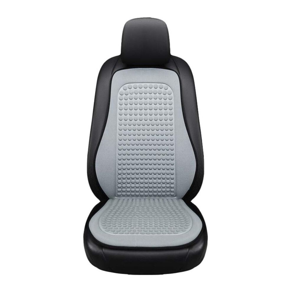 Universal Car Seat Covers With Breathable Fabric And Massage Bump Cushion Protector Gray 9347817016116
