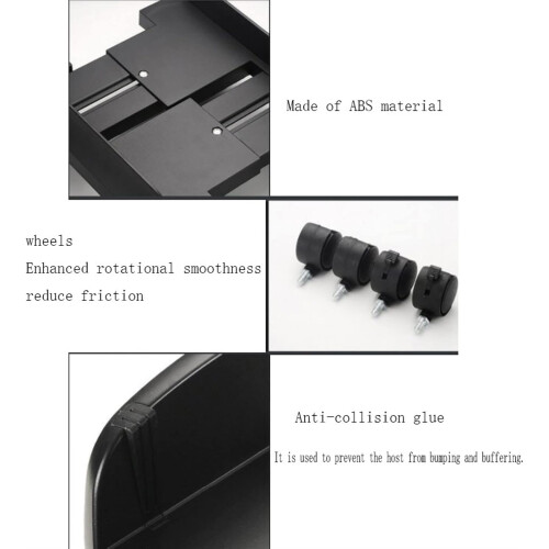 CPU Stand with Wheels Adjustable Width for Under Desk PC Tower Improved Airflow Home Office 1