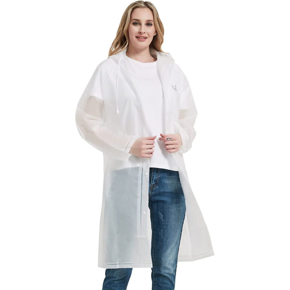 Lightweight Compact Raincoats For Adults, Lightweight Compact Raincoats Foldable Rain Ponchos With Adjustable Drawstring Hood, Tear Resistant Rain Gea 9301476172484