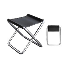 Portable Folding Stool for Camping and Hiking, Foldable Stool with Lightweight Aluminum Alloy Frame and Waterproof Oxford Cloth Seat, Stable Structure