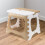 Folding Step Stool For Multiple Occasions, Enhanced Safety Features Non Slip Foldable Stool For Kitchen Bathroom Bedroom White & Green 2