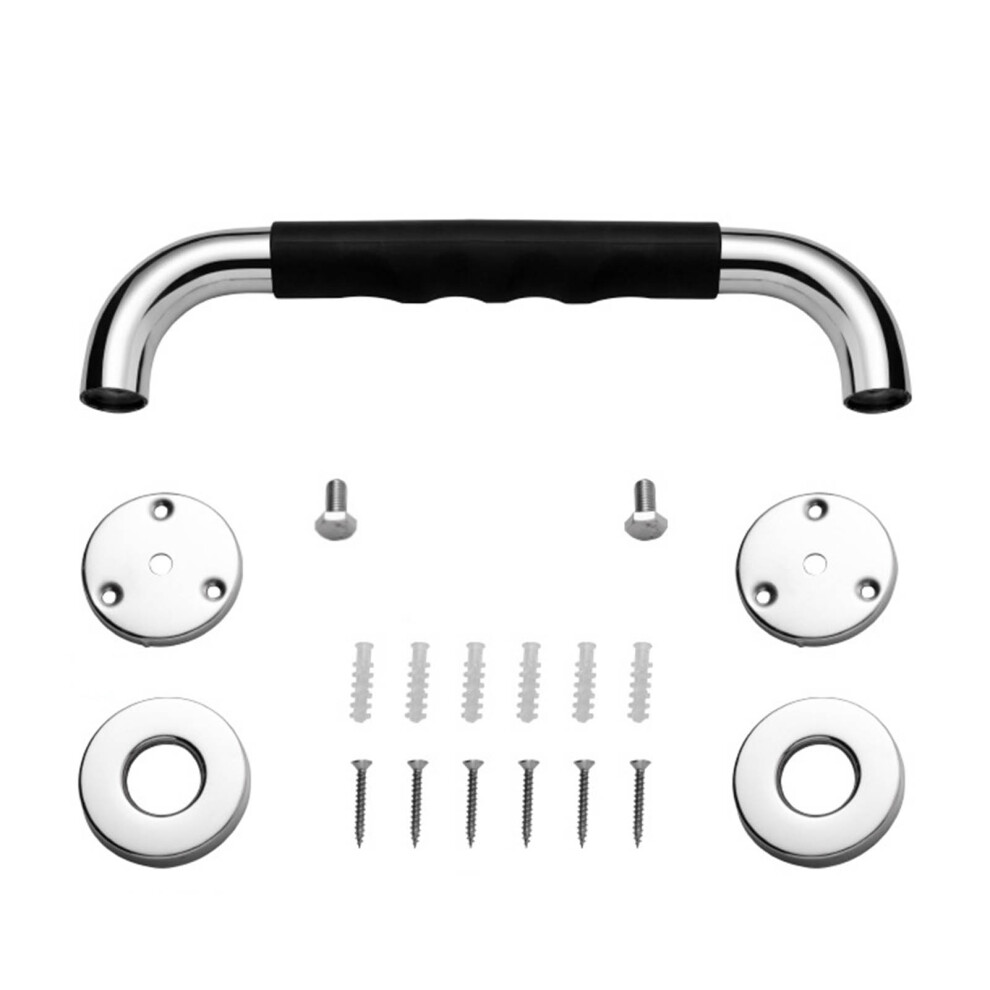 Safety Reinforced: Anti-Slip Grab Bars, Stainless Steel Safety Rails For Bathroom Toilet, Elderly Support Handles, Concealed Mount Shower Assist,