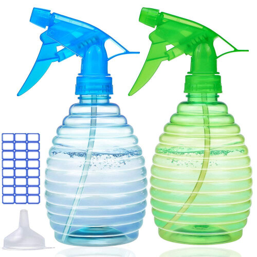 Durable Plastic Spray Bottles, 500ml with Leak-Proof Quality and Better Trigger Design, for Multi-Purpose Use
