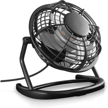 Compact Desk Fan, Easy To Use Ultra-Quiet Design Metal Construction for Travel, Home Office, Gentle Cooling Breeze Mini Fan, Tiltable