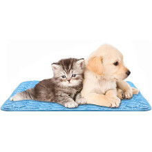 Un havre de paix estival, fibres non irritantes, tapis double face en soie glacée pour animaux et humains