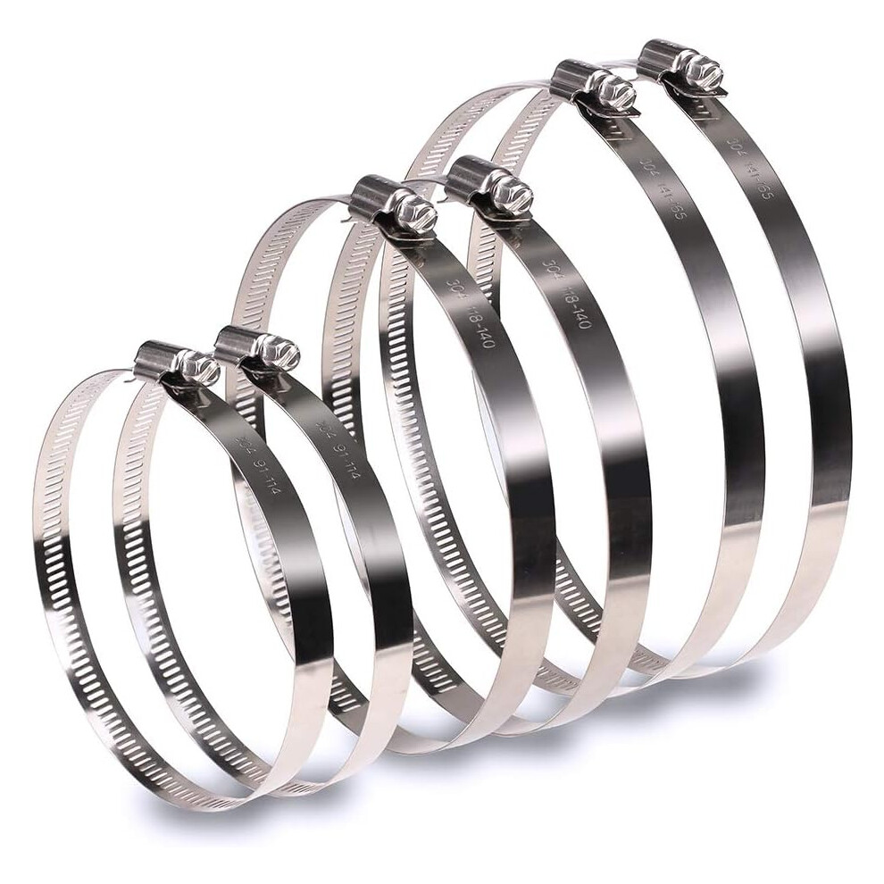 Flexible Size Range Duct Clamps, Environmentally Friendly Stainless Steel Hose Clamp For Agricultural And Boat Uses 9128293545907