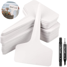 Identificazione delle piante Marcatori da giardino in plastica riutilizzabili e resistenti, facili da scrivere, con finitura opaca, paletti