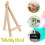 10 Pack Mini Display Easels, Natural Pine Supports, Lightweight And Durable For Creative Art And Craft Projects 4