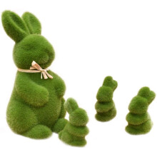 Charming Easter Rabbits, Fun Addition to Home and Photo Shoots, Wide Decorative Range for Spring and Easter (4 Pieces)