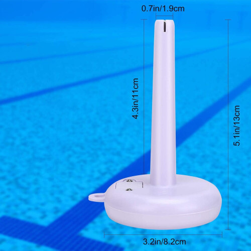 Eco-Aqua Watch: Ηλιακό θερμόμετρο πισίνας, πολυλειτουργικό, αδιάβροχο για εσωτερικές 2