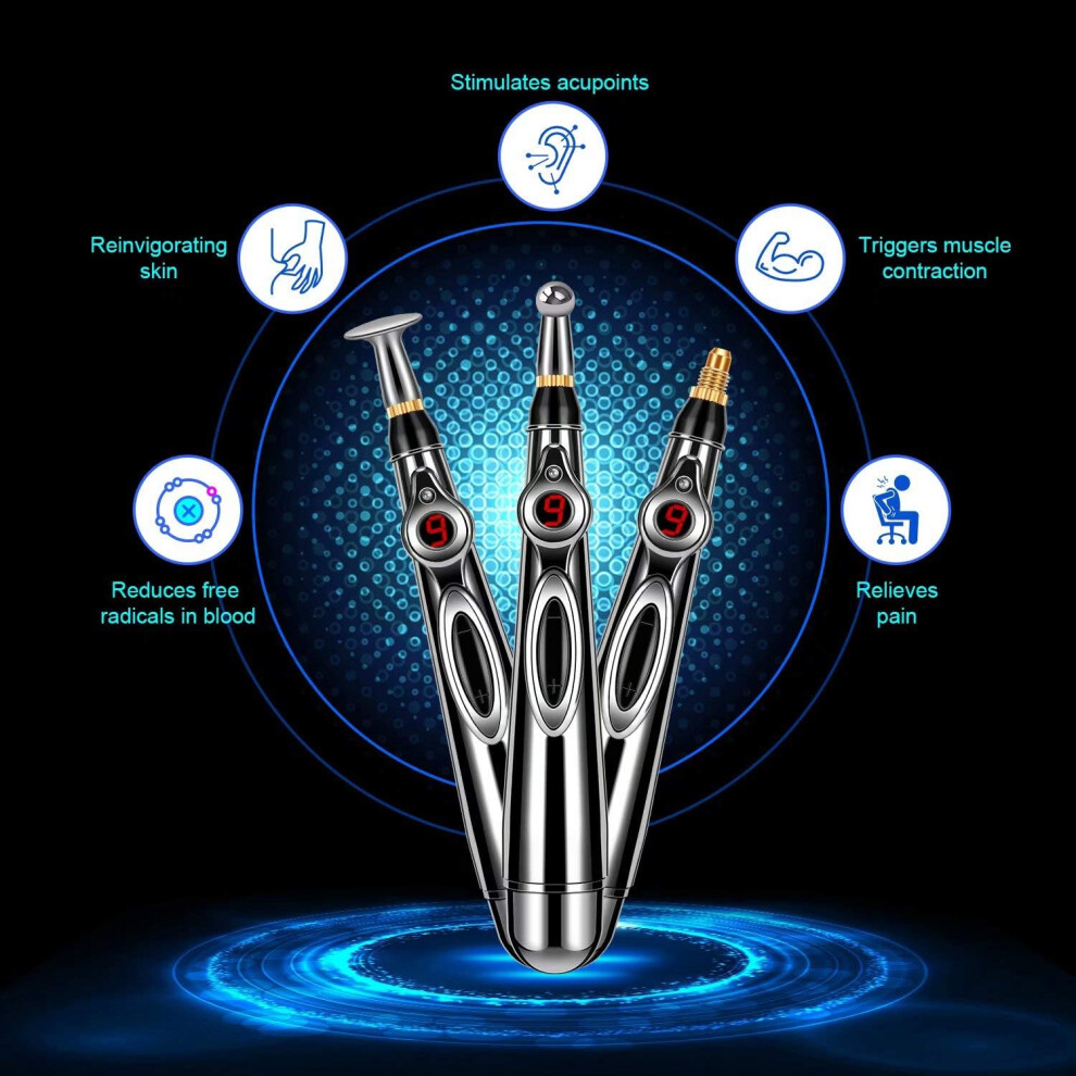 Revolutionary Acupuncture Pen, Electric Meridian Energy Device for Body Massager, Ensuring Safe Pain Relief Therapy Instrument, Effective for Chronic