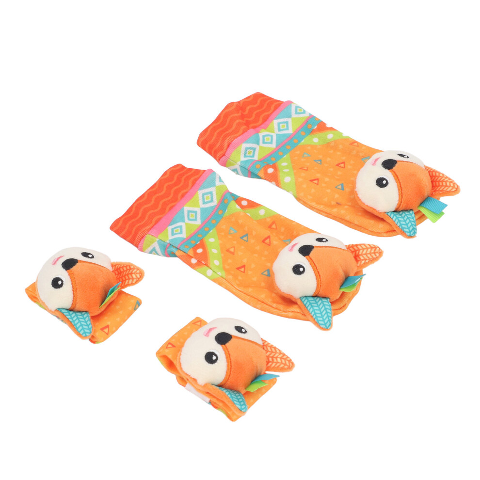 Colorful Baby Wrist Rattles Toys Set for 0+ Months, Soft & Educational
