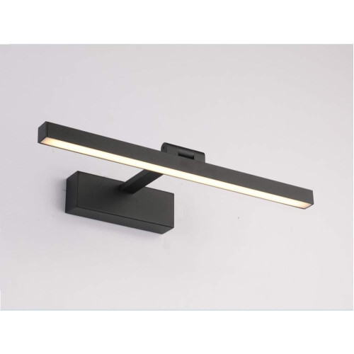 Color Temperature Function Mirror Lamp for Versatile Illumination, Easy to Install 9Watt Wall Control Vanity Light (Black/3000K) 1