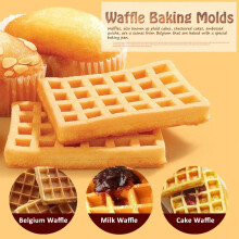 Crafting Delights, moldes de silicona versátiles para gofres, superficie antiadherente para hornear sin esfuerzo, flexibles, resistentes al calor,