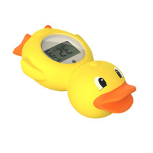 Baby Bath Duck Thermometer Floating Toy for Easy Water Temp Reading in Tub