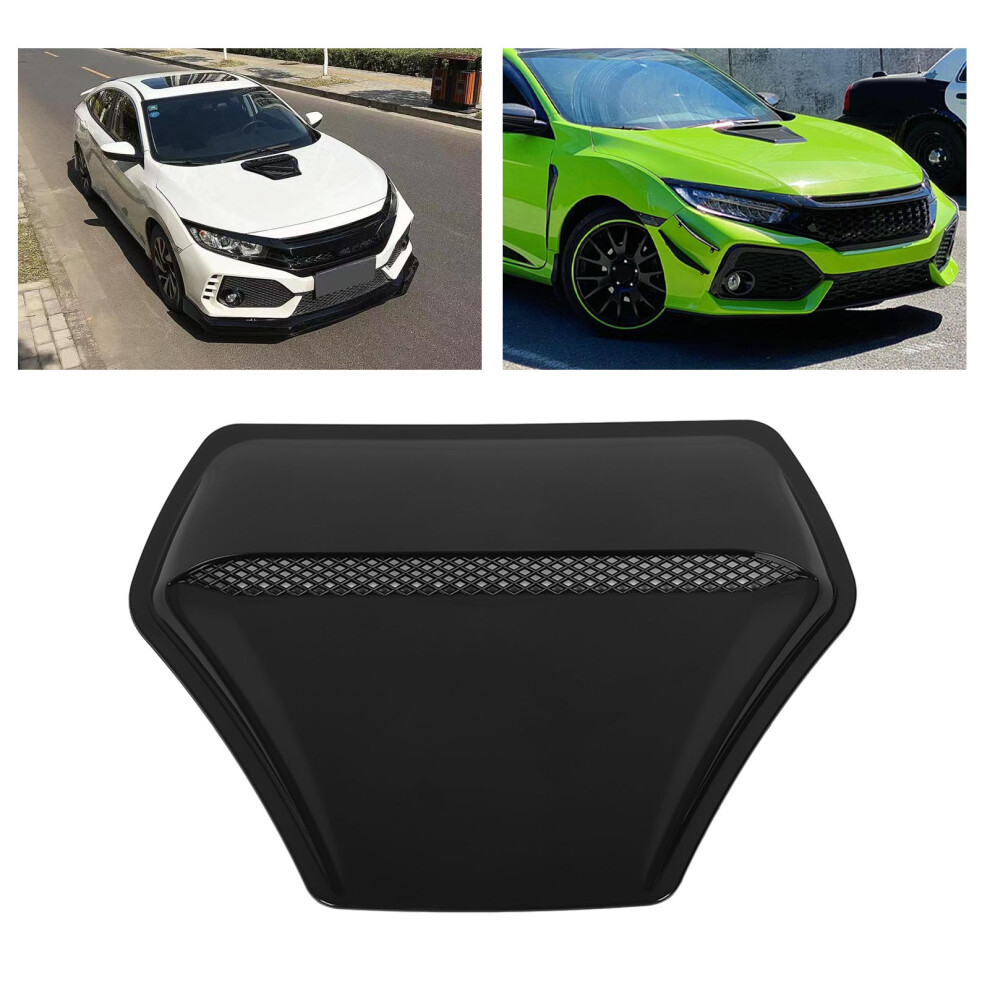 2008Â2015 Lancer Evo X Glossy Hood Vent Heat Resistant Easy Install Black 3331369114181