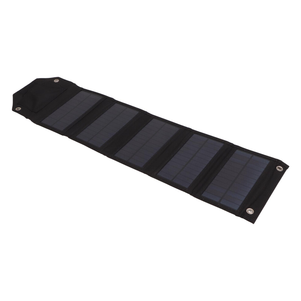 21W Portable Solar Charger 5V 3A Foldable Waterproof Panel Black 3511369114682