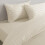 (Single, Cream) Stripe Duvet Cover Set Bed Quilt & Pillowcase Pair 3